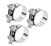 3 Piezas Duradero Abrazaderas Regulables Manguera, Rango Sujeción 40-43 mm,Abrazaderas Manguera Accionamiento sin fin Acero inoxidable 201,para Válvulas Drenaje,Tubería Gas