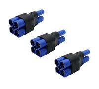 3 piezas EC5 Paralelo Conector 1 hembra a 2 macho Adaptador Y Splitter para DJI Phantom RC Modo Helicóptero Quadcopter (EC5 Paralelo Adaptador)