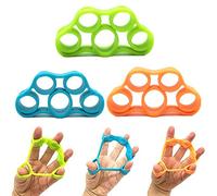 3 Piezas Ejercitador de Estiramiento de Dedos Ejercicios Fuerza Dedos Silicona Entrenador Ensanchador de Dedos Entrenador de MúSculos de la Mano para la PrevencióN y RehabilitacióN de la Escalada