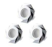 3 piezas elegantes cubiertas de desbordamiento para lavabos que garantizan ordenar el baño, el medio ambiente, los suministros de cocina, accesorios de baño público