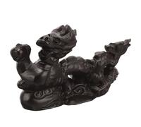 3 Piezas Estatua Dragón Chino Escultura Madera Escritorio