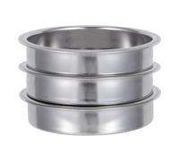 3 Piezas Filtro Ciego de 51mm, Acero Inoxidable | Accesorio Reutilizable para Mantenimiento Rápido, Compatible Portafiltro, Uso Comercial y Formación