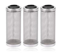 3 Piezas Filtro de Acuario de Acero Inoxidable, Protector de Filtro de Red de Malla de Tanque de Acuario de 16 mm, Cesta de Entrada de Filtro, Evita Que los Peces Sean Succionados por el Filtro