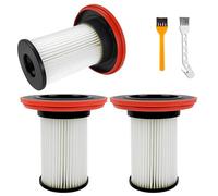 3 Piezas Filtro Hepa Aspiradora, Compatible con Bosch Unlimited Gen 2 Serie 8, Plástico Material, con 2 Cepillos, Filtro de Repuesto, para Casa, Hotel y Oficina