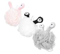 3 Piezas Flores de Baño Forma Bonita, PU y Pe, para Ducha | Limpiador Corporal, Ayuda a Retirar Células Muertas, Adolescentes, Aspecto Tierno