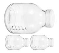 3 Piezas Frasco para Cultivo de Hongos 650ml de Vidrio Tapa