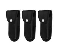 3 Piezas Funda para Cinturón para Navaja,Tela Oxford Funda Navaja para Cuchillo Plegable, Funda para Cuchillo de Bolsillo con Anillo de Cinturón, Longitud Interior 13cm Supervivencia Herramienta