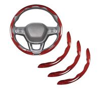 3 Piezas Funda para Volante para Nissan Rogue S SV SL Platinum 2021 2022 2023 2024 2025 2026, Antideslizante Funda Volante Protector Coche Interior Accesorios,Red