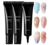 3 Piezas Gel Para Uñas 3D Geles Para Esculpir, 3 En 1 Multifunzionale 3D Sculpting Gel, Rhinestone Glue, Geles para Esculpir Uñas, para Estrás, Diseñar tus Propias Nail