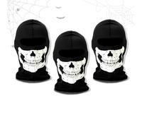 3 piezas Ghost Maske Call of Balaclava, Fantasma Maske Totenkopf Sturmhaube,Call of Duty Sturmhaube Skull Maske,Balaclava GeistSchädel Vollgesichtsmaske,Geeignet für Rolenspiele Halloween Cosplay,