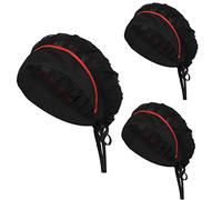 3 Piezas Gorro Cocina Mujer Kitchen Cooking Chef Hat Gorro Cocinero Ajustable Negro para Cocina Nets Hat Servir y Otros Trabajos Gorros Hombre