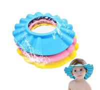 3 piezas Gorro de Ducha Bebé, Ajustable Visera Baño Niños, Sombrero Baño Bebé, Sombrero Champú Baño Ajustable, Ajustable Gorro Ducha Bebe para Protege Los ojos y las orejas para Niños & Bebés