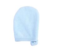 3 Piezas Guante de Limpieza Facial Azul de Poliéster Algodón | Lavable y Reutilizable, para Polvos Cosméticos y Residuos de Maquillaje, Uso Diario y Viaje