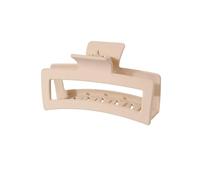 3 piezas hermosas y modernas de tamaño grande de 8 cm, flor de plumeria de 13 cm, pinza cuadrada mate, accesorios para el cabello para mujer (albaricoque)