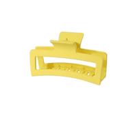 3 piezas hermosas y modernas de tamaño grande de 8 cm, flor de plumeria de 13 cm, pinza cuadrada mate, accesorios para el cabello para mujer (amarillo)