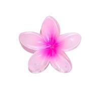 3 piezas hermosas y modernas de tamaño grande de 8 cm, flor de plumeria de 13 cm, pinza cuadrada mate, accesorios para el cabello para mujer (magenta)