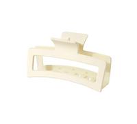 3 piezas hermosas y modernas de tamaño grande de 8 cm, flor de plumeria de 13 cm, pinza cuadrada mate, accesorios para el cabello para mujeres (blanco lechoso)