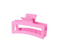 3 piezas hermosas y modernas de tamaño grande de 8 cm, flor de plumeria de 13 cm, pinza cuadrada mate, accesorios para el cabello para mujer (rojo rosa)