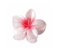 3 piezas hermosas y modernas de tamaño grande de 8 cm, flor de plumeria de 13 cm, pinza cuadrada mate, accesorios para el cabello para mujer (rojo)