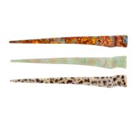 3 piezas Horquilla China Moderna de Acetato para Moño Elegante mujer | Adorno Decorativo para Peinados Rápidos, Uso en Ocasiones Formales, para Cabello Medio y Largo