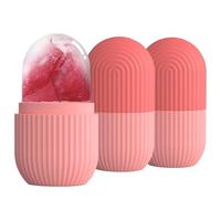 3 Piezas Ice Roller Facial,Rodillo Masaje Facial Hielo,Skincare,Desinflamación Face,Refrescante y Calmante,Esencial para Una Piel Radiante (rosa)