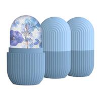 3 Piezas Ice Roller Facial,Rodillo Masaje Facial Hielo,Skincare,Desinflamación Face,Refrescante y Calmante,Esencial para Una Piel Radiante (azul)