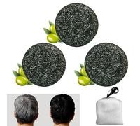 3 Piezas Jabón Brillo Gris Jabon Para Canas Champú Sólido en Barra Cabello Gris Brillo Revitalizador de Cabello Grey Shine Jabón Capilar Natural Para Canas, 1 Red de Burbujas