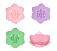 3 Piezas Jabonera de Silicona, Jabonera Baño con Drenaje, Jaboneras Champu Solido, Saboneteira Diseño Antideslizante
