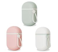 3 Piezas, Jabonera De Viaje Jabonera Champu Solido Portátil, Engrosado, Cubierto, Impermeable, para Viajar, Acampar, Ducha, Baño