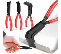 3 Piezas Juego de Alicates Doblar Chapa Alicate Plegar Chapa Dobladora Portátil Manual (0°, 45°, 90°) 22 mm de Mandíbula para Reparadores Entusiastas del Bricolaje para Doblar y Enderezar Chapas meta