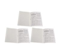 3 Piezas Libro de Notación Musical, Cuaderno Negro de Papel | Líneas de Pentagrama Claras, Retirada Fácil de Páginas, para Compositores y Principiantes, Uso Exterior