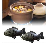 (3 piezas) Lucky Iron Fish, pez de hierro fundido compatible con cocina con infusión de hierro, agrega hierro natural a los alimentos y al a