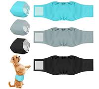 3 Piezas M Pañales para Perro Macho Lavable Rutilizable, Bandas de Vientre Incontinencia para Perros, Altamente Absorbentes Pañales Sanitarios para Perros, Cubre Panza para Mascotas Cachorros