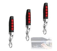 3 Piezas Mando Garaje Universal 433MHz Clonador, Larga Distancia 30M 4 Canales 4 Botones, Duplicador Control Remoto para Puertas de Garaje Portón Cochera, Wireless Portable Garage Door Remote Controls