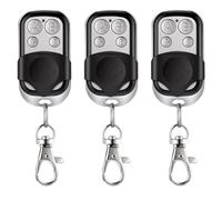 3 Piezas Mando Garaje Universal 433MHz, Mando Garaje Clonador con 4 Botones, MandoPuertaGaraje Codigo Fijo, MandoDistanciaGaraje, MandodeGaraje, MandoParking para Puerta deGaraje Automática