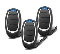 3 Piezas Mando Puerta Garaje Universal 433.92 MHz, 2 Mandos Puertas Automáticas con 4 Canales, Compatible con Motorline MX4SP, MXS4SP, MX5SP, RCM, DSM, Clonador de Código