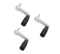 3 piezas Manija para Tendedero Elevable, 9,5x7,5x2,2cm | Agarre Ergonómico de Goma, Orificios Dentados, Compatible Soportes Metálicos y Poleas de Techo