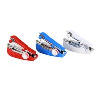 3 Piezas Máquina de Coser Manual Portátil para Principiantes, Mini | Plástico y Metal, Mano, Fácil de Llevar, para Botones y Manualidades DIY