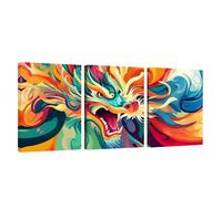 3 Piezas Marco de Madera Cuadros Decoracion Salon Modernos Color Lienzos Decorativos Grandes Animal Cuadros Decoración Dormitorios Posters para Pared Baño Restaurante Cocina Bar Oficina 20x25cm U1-29