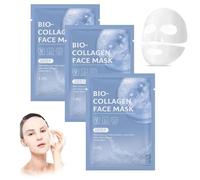 3 Piezas Mascarilla Colageno Facial,Mascarilla de Colageno,Collagen Mask,Mascarilla de Colágeno Facial,Bio Collagen Face Mask,Mascarilla Facial Hidratante para Niñas Y Mujeres