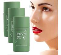 3 Piezas Mascarilla de Limpieza Profunda de Té Verde Oneews para La Cara, Mascarilla de Té Verde Oneews en Barra, Mascarilla de Té Verde en Barra Removedor de Espinillas