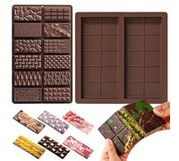 3 Piezas Molde Chocolate de Silicona Profondo Para Barra de Dubái, sin BPA, Para Dulces de Praliné (B)