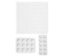 3 Piezas Molde de Silicona para Piezas de Ajedrez, Molde de de Ajedrez, Blanco, Silicona, sin Rebabas, No se Deforma Rompe, para Manualidades DIY