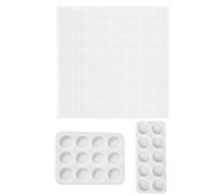3 Piezas Molde de Silicona para Piezas de Ajedrez, Moldes para Hacer de Ajedrez, Blanco, Silicona, sin Rebabas, No se Deforma Rompe Fácilmente, para Manualidades DIY