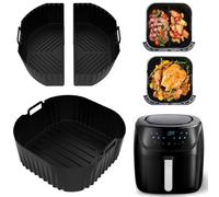 3 Piezas Molde Silicona Freidora de Aire Compatible con Russell Hobbs 8L/8,3L, Reutilizable Silicona Air Fryer Accesorios Airfryer