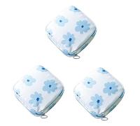 3 Piezas Monederos De Tampones Monedero Mujer Bolsa Porta Bálsamo Labial Bolsas De Tampones Bolsa De Almacenamiento Bolsa De Almohadilla De Lactancia Perder Corazon De Niña