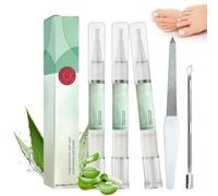3 Piezas Nail Care,Aceite para Cuticulas para Uñas,Pluma Lápiz para Cuidado de Uñas,para Agrietadas y Secas para Uñas,Nail Care Nourishing Aloes Vera,Aceite de árbol de té