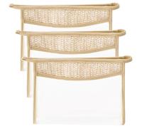 3 Piezas Neceser de Maquillaje Tejido Transparente Estilo Boho | Cremallera y Estructura Vertical, Material Tejido Tpu, para Viaje y Playa, Compacto y Portátil