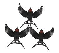 3 Piezas Nido de Golondrina simulado Feiyan decoración del hogar decoración de Pared Colgante 3 Piezas Adornos de Aves de árbol Adorno de pájaro Ornamento Modelos pájaro Artificial