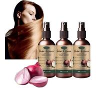 3 piezas Onion Hair Serum esencia de cebolla spray para el cabello Biotina Spray para el crecimiento del cabello acelerar el crecimiento del cabello 100% orgánico Aceite capilar cebolla aceite para el